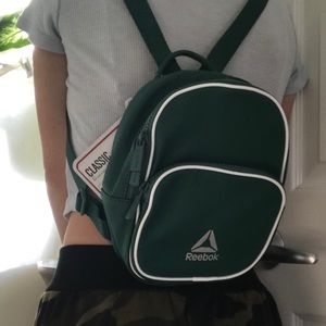 Green Reebok classic mini backpack